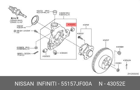 фото Nissan 55157-JF00A Сайлентблок рычага подвески | зад | Nissan 55157-JF00A Сайлентблок рычага подвески | зад |