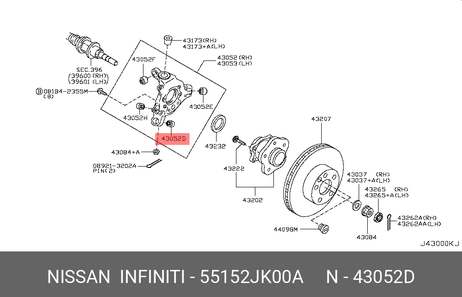фото Nissan 55152-JK00A Сайлентблок рычага подвески | зад | Nissan 55152-JK00A Сайлентблок рычага подвески | зад |