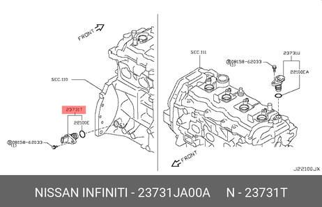 фото Nissan 23731-JA00A Датчик положения вала Nissan 23731-JA00A Датчик положения вала