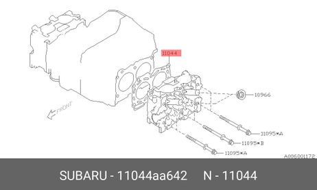 фото Subaru 11044-AA642 Прокладка гбц, произв. subaru genuine parts Subaru 11044-AA642 Прокладка гбц, произв. subaru genuine parts