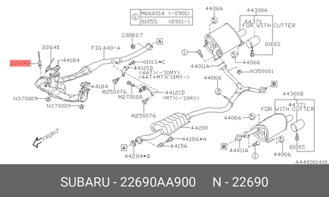 фото Subaru 22690-AA900 Датчик кислородный Subaru 22690-AA900 Датчик кислородный