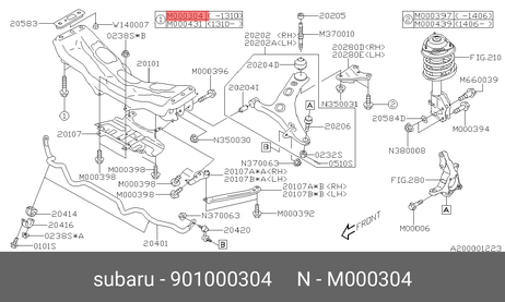 фото Subaru 90100-0304 Фильтр воздушный Subaru 90100-0304 Фильтр воздушный