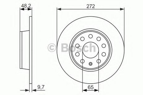 фото Bosch 0 986 479 677 Диск тормозной | зад | Bosch 0 986 479 677 Диск тормозной | зад |