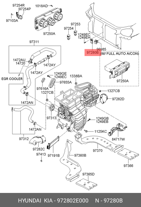 фото Hyundai/Kia 97280-2E000 Датчик кислородный Hyundai/Kia 97280-2E000 Датчик кислородный