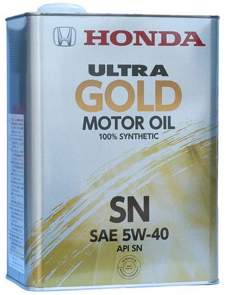 фото Honda 08220-99974 Масло моторное синтетическое 5w40 API SN Ultra gold 4л Honda 08220-99974 Масло моторное синтетическое 5w40 API SN Ultra gold 4л