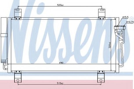 фото Nissens 940032 Конденсатор кондиционера Nissens 940032 Конденсатор кондиционера