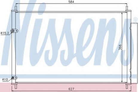 фото Nissens 940037 Радиатор кондиционера Nissens 940037 Радиатор кондиционера