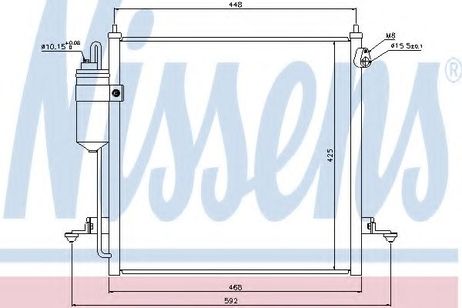 фото Nissens 940068 Радиатор кондиционера Nissens 940068 Радиатор кондиционера