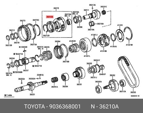 фото Toyota 90363-68001 Подшипник ступицы передний Toyota 90363-68001 Подшипник ступицы передний