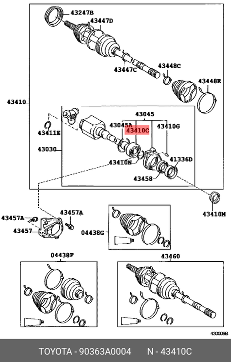 фото Toyota 90363-A0004 Подшипник ступицы передний Toyota 90363-A0004 Подшипник ступицы передний