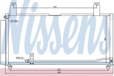 фото Nissens 940080 Радиатор кондиционера Nissens 940080 Радиатор кондиционера