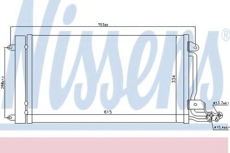 фото Nissens 940093 Радиатор кондиционера Nissens 940093 Радиатор кондиционера