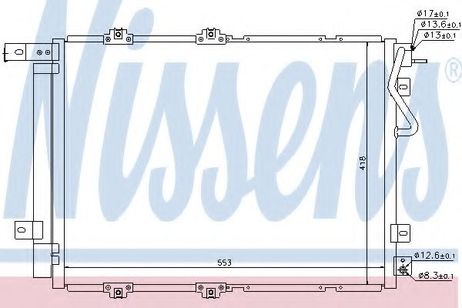 фото Nissens 940203 Радиатор кондиционера Nissens 940203 Радиатор кондиционера