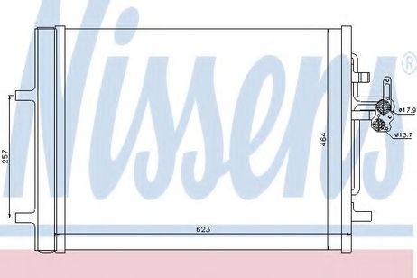 фото Nissens 940155 Радиатор кондиционера Nissens 940155 Радиатор кондиционера