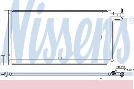 фото Nissens 940181 Радиатор кондиционера Nissens 940181 Радиатор кондиционера