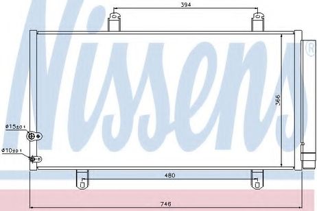 фото Nissens 940194 Радиатор кондиционера Nissens 940194 Радиатор кондиционера