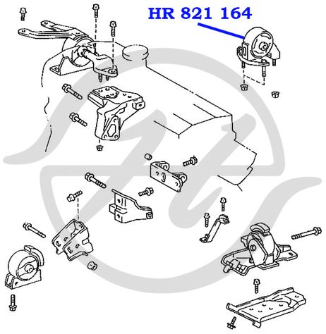 фото Hanse HR 821 164 Сайлентблок подушки двигателя Hanse HR 821 164 Сайлентблок подушки двигателя
