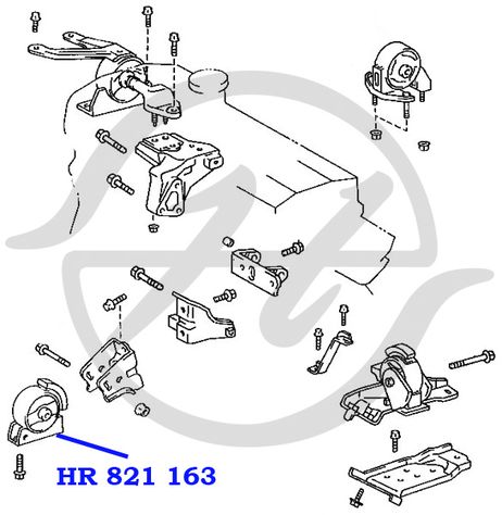 фото Hanse HR 821 163 Сайлентблок подушки двигателя Hanse HR 821 163 Сайлентблок подушки двигателя