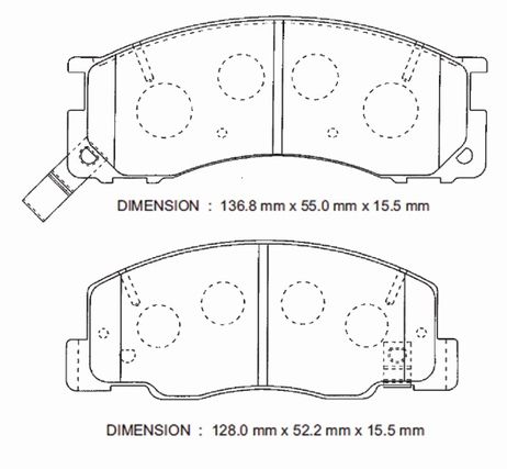 фото Akebono AN-722WK Колодки тормозные дисковые Akebono AN-722WK Колодки тормозные дисковые