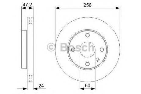 фото Bosch 0 986 479 328 Диск тормозной | перед | Bosch 0 986 479 328 Диск тормозной | перед |