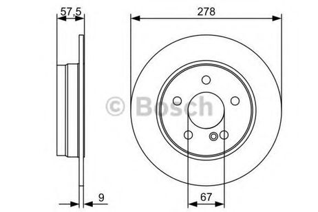 фото Bosch 0 986 479 409 Диск тормозной | зад | Bosch 0 986 479 409 Диск тормозной | зад |