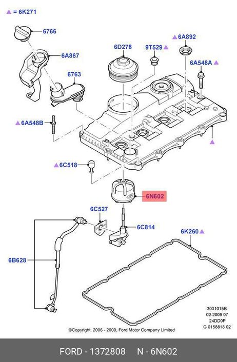 фото Ford 1 372 808 Фильтр масляный Ford 1 372 808 Фильтр масляный