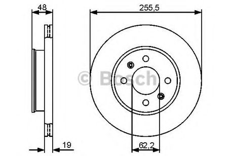 фото Bosch 0 986 479 459 Диск тормозной | перед | Bosch 0 986 479 459 Диск тормозной | перед |