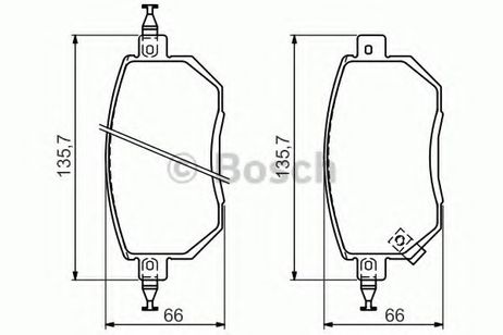 фото Bosch 0 986 494 366 Колодки тормозные дисковые | перед | Bosch 0 986 494 366 Колодки тормозные дисковые | перед |