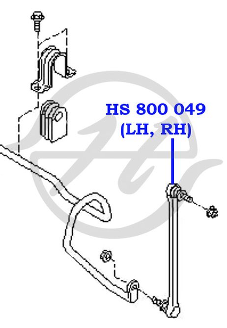 фото Hanse HS800049 Стойка стабилизатора | перед лев | Hanse HS800049 Стойка стабилизатора | перед лев |
