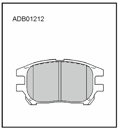 фото Allied Nippon ADB01212 Колодки тормозные дисковые | перед | Allied Nippon ADB01212 Колодки тормозные дисковые | перед |