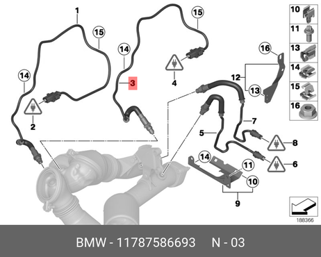 фото BMW 11 78 7 586 693 Датчик кислородный BMW 11 78 7 586 693 Датчик кислородный
