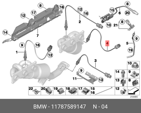 BMW 11 78 7 589 147 Датчик кислородный
