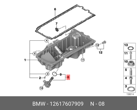 фото BMW 12 61 7 607 909 Датчик уровня масла все БМВ BMW 12 61 7 607 909 Датчик уровня масла все БМВ
