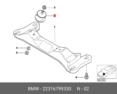 фото BMW 22 31 6 799 330 Подушка коробки передач | перед прав | BMW 22 31 6 799 330 Подушка коробки передач | перед прав |