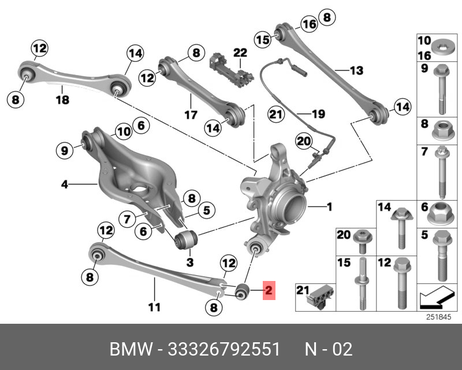 фото BMW 33 32 6 792 551 Сайлентблок | зад прав | BMW 33 32 6 792 551 Сайлентблок | зад прав |