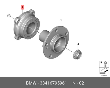 фото BMW 33 41 6 795 961 Комплект подшипника ступицы колеса | зад | BMW 33 41 6 795 961 Комплект подшипника ступицы колеса | зад |