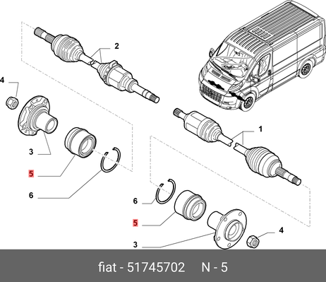 фото Fiat/Alfa/Lancia 5 174 5702 Комплект подшипника ступицы колеса | перед | Fiat/Alfa/Lancia 5 174 5702 Комплект подшипника ступицы колеса | перед |