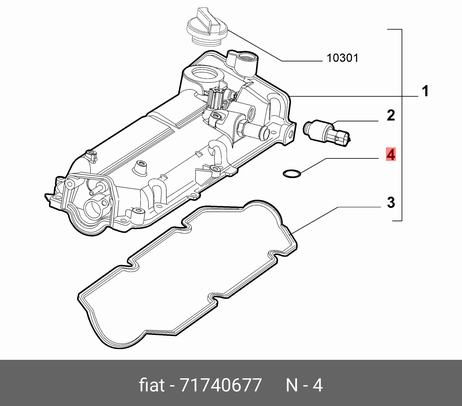 фото Fiat/Alfa/Lancia 7 174 0677 Уплотнение Fiat/Alfa/Lancia 7 174 0677 Уплотнение