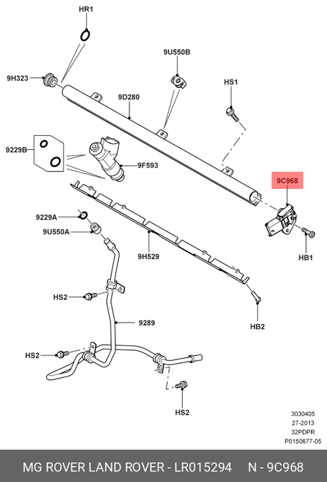 фото Land Rover LR015294 Kraftstoffdruckregler Land Rover LR015294 Kraftstoffdruckregler