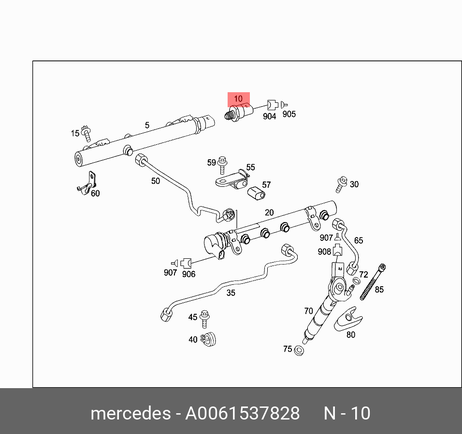 фото Mercedes A 006 153 78 28 Датчик давления подачи топлива Mercedes A 006 153 78 28 Датчик давления подачи топлива