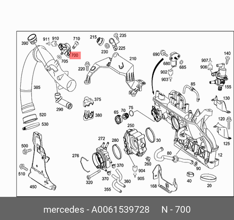 фото Mercedes A0061539728 Датчик абсолютного давления воздуха ДВС Mercedes A0061539728 Датчик абсолютного давления воздуха ДВС