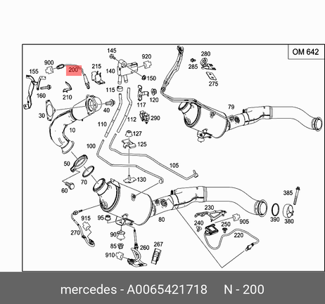 фото Mercedes A 006 542 17 18 Лямбда зонд Mercedes A 006 542 17 18 Лямбда зонд