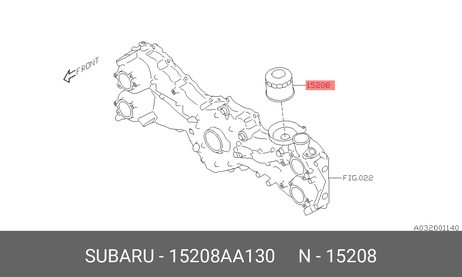 фото Subaru 15208-AA130 Фильтр масляный Subaru 15208-AA130 Фильтр масляный