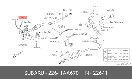 фото Subaru 22641-AA670 Лямбда-зонд Subaru 22641-AA670 Лямбда-зонд