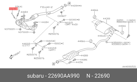 фото Subaru 22690-AA990 Лямбда-зонд Subaru 22690-AA990 Лямбда-зонд