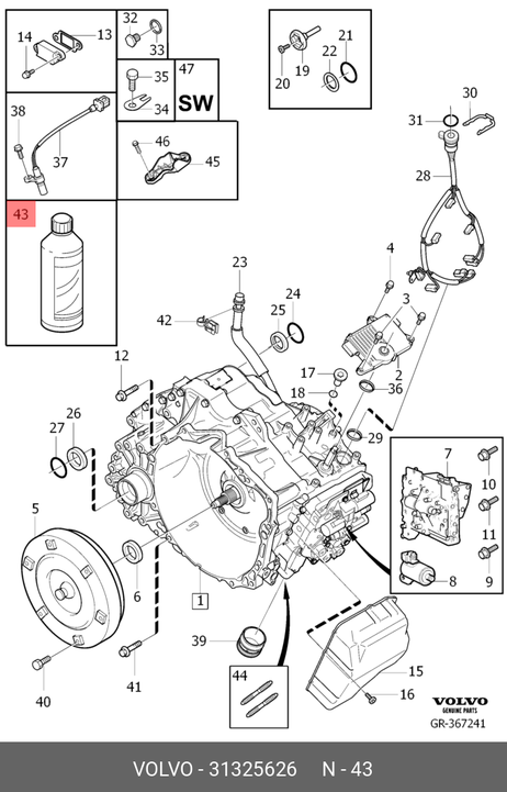фото Volvo 31325626 Transmissions@l Volvo 31325626 Transmissions@l