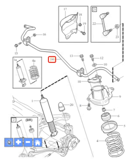 фото Volvo 6819712 Сайлентблок верхнего рычага з/п Volvo 6819712 Сайлентблок верхнего рычага з/п