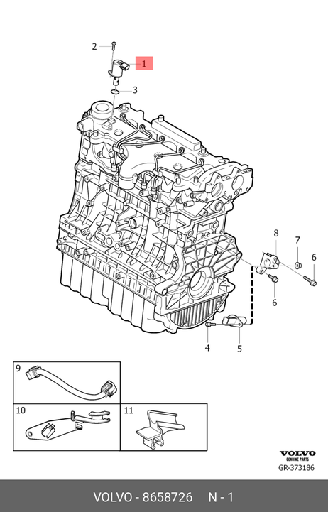 фото Volvo 8658726 Датчик положения распределительного вала Volvo 8658726 Датчик положения распределительного вала