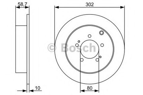 фото Bosch 0 986 479 318 Диск тормозной | зад | Bosch 0 986 479 318 Диск тормозной | зад |