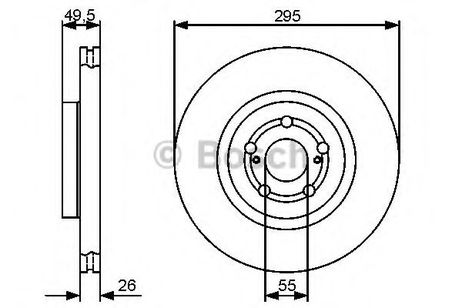 фото Bosch 0 986 479 423 Диск тормозной | перед | Bosch 0 986 479 423 Диск тормозной | перед |
